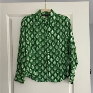 Green Patterned women’s  Shirt